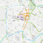 Mappa ciclabile di Padova – CENTRO STORICO